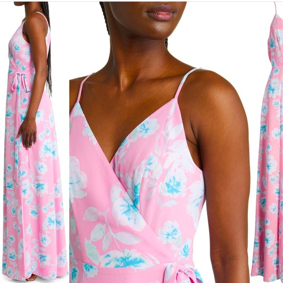 WAYF The Angelina Floral Wrap Gown - Picture 3 of 12